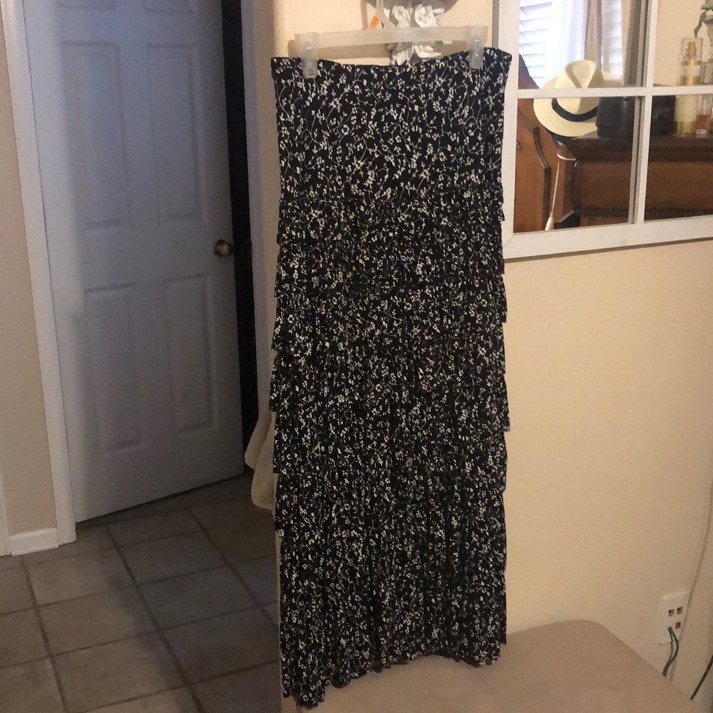Chelsea and Theodore ruffle tiered skirt